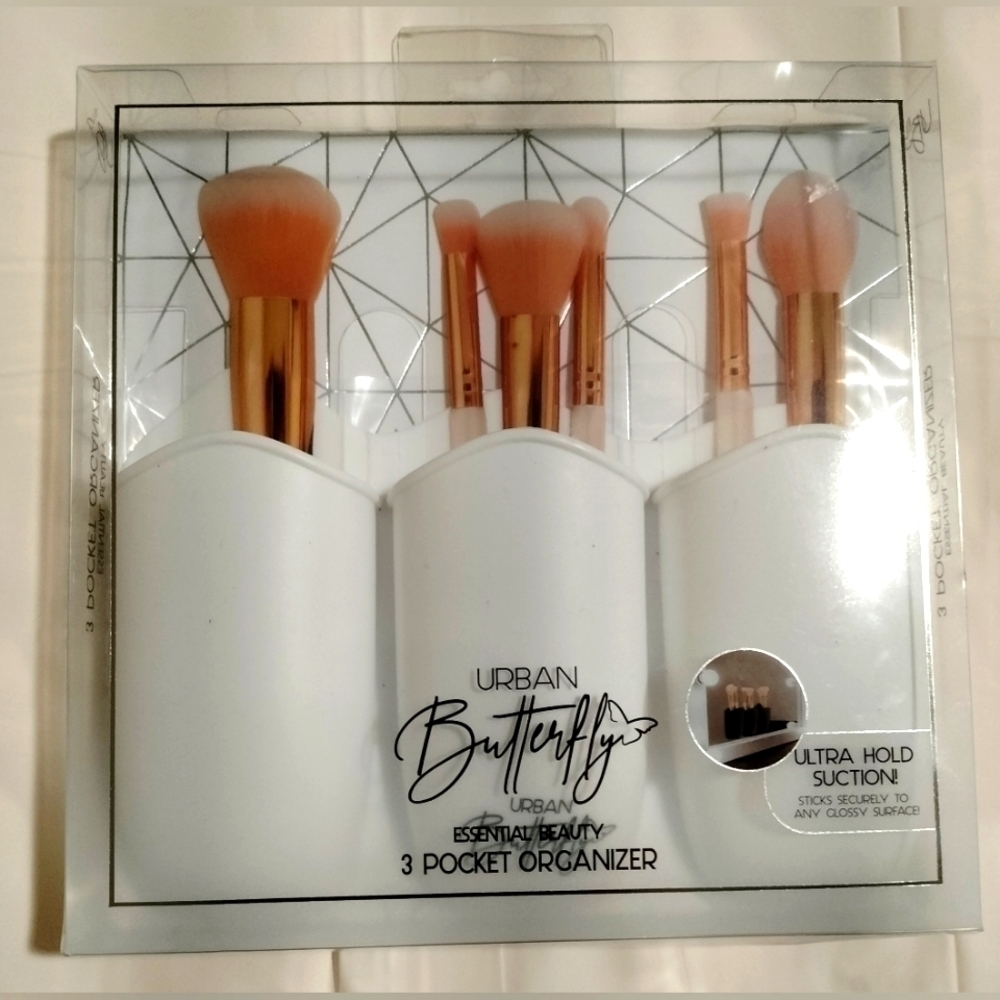 Urban Butterfly 3 Pocket Cosmetics Organizer